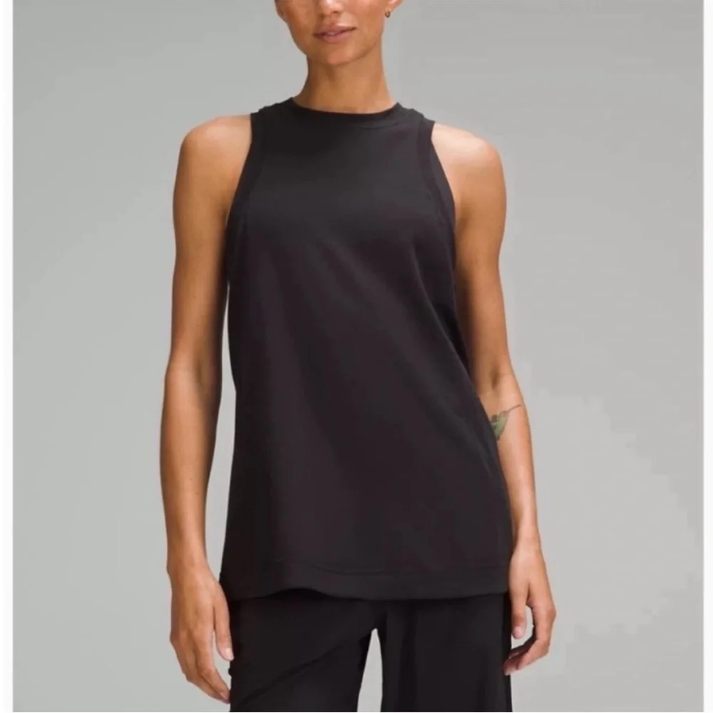 Lululemon Long Cotton Crewneck Tank Top - Picture 1 of 8